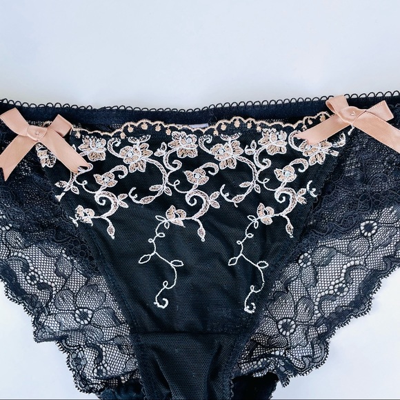 Embroidered Beaded Lace Panties - Picture 2 of 15